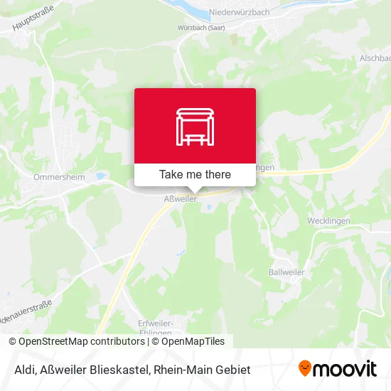 Карта Aldi, Aßweiler Blieskastel