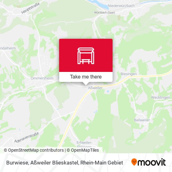Burwiese, Aßweiler Blieskastel map