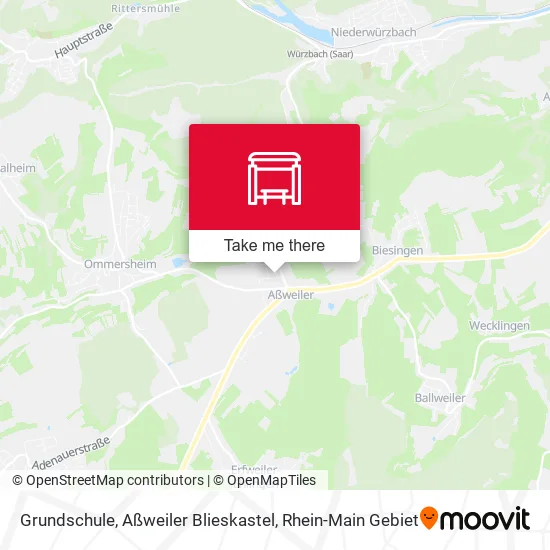 Карта Grundschule, Aßweiler Blieskastel
