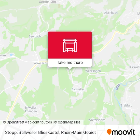 Карта Stopp, Ballweiler Blieskastel