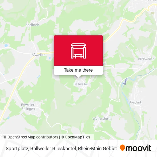 Карта Sportplatz, Ballweiler Blieskastel