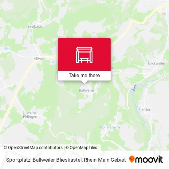 Карта Sportplatz, Ballweiler Blieskastel