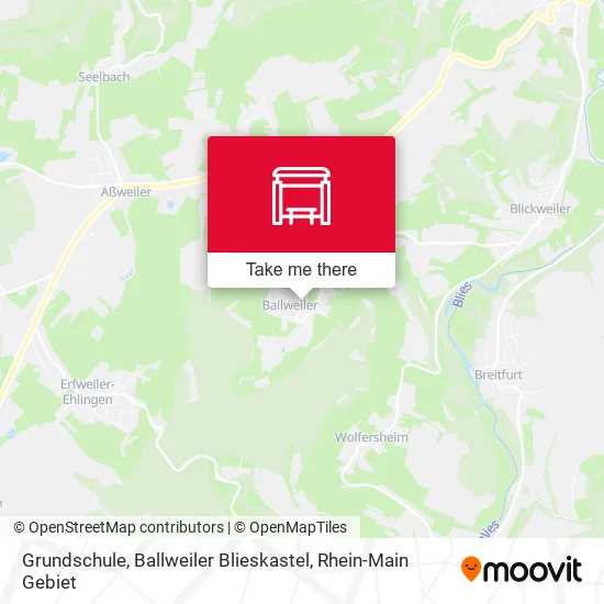 Карта Grundschule, Ballweiler Blieskastel