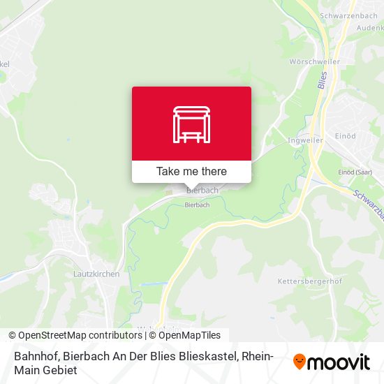 Bahnhof, Bierbach An Der Blies Blieskastel map