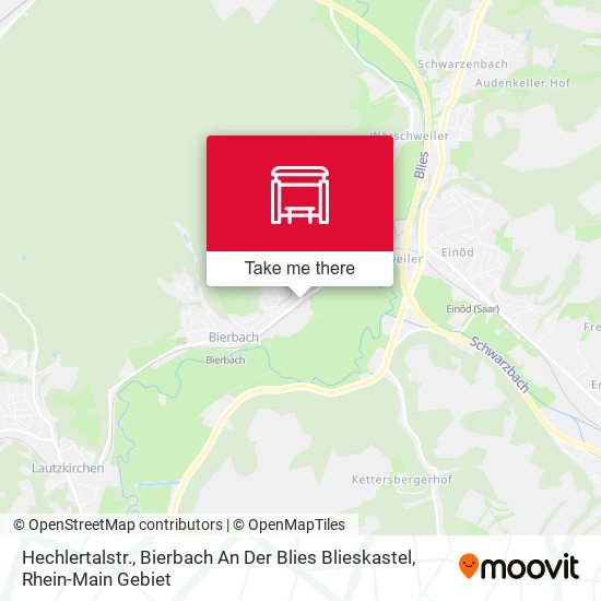 Карта Hechlertalstr., Bierbach An Der Blies Blieskastel