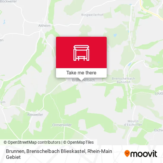 Карта Brunnen, Brenschelbach Blieskastel