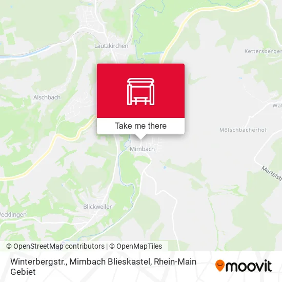 Карта Winterbergstr., Mimbach Blieskastel
