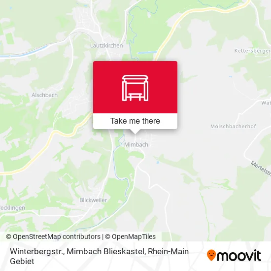 Карта Winterbergstr., Mimbach Blieskastel