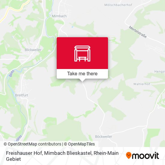Карта Freishauser Hof, Mimbach Blieskastel