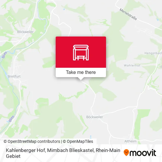 Карта Kahlenberger Hof, Mimbach Blieskastel