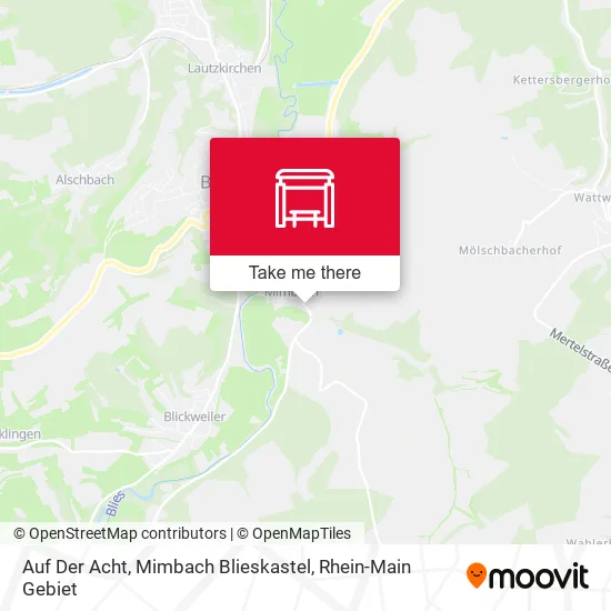 Карта Auf Der Acht, Mimbach Blieskastel
