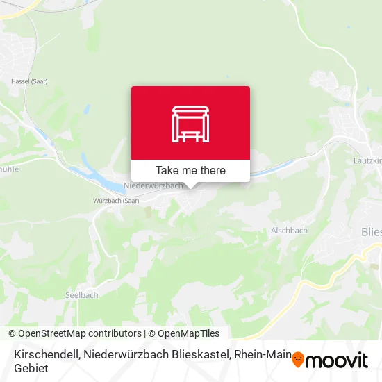 Карта Kirschendell, Niederwürzbach Blieskastel