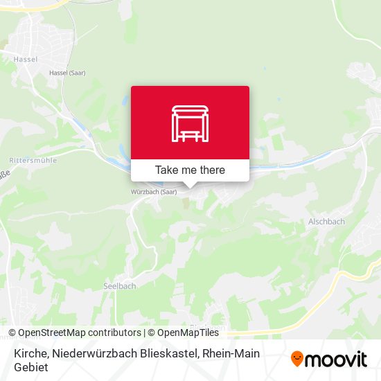 Kirche, Niederwürzbach Blieskastel map