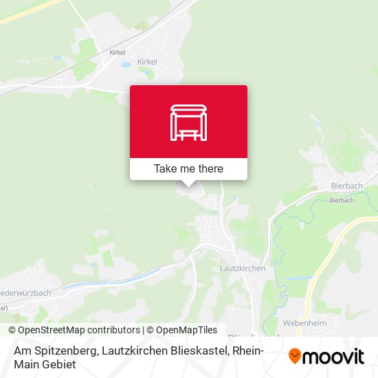 Карта Am Spitzenberg, Lautzkirchen Blieskastel