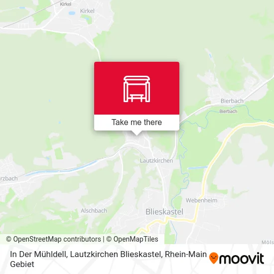 Карта In Der Mühldell, Lautzkirchen Blieskastel