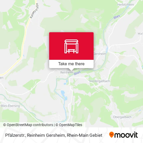Карта Pfälzerstr., Reinheim Gersheim