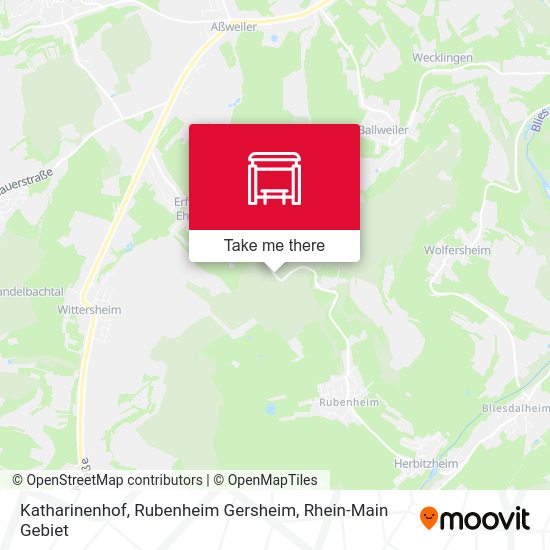 Katharinenhof, Rubenheim Gersheim map
