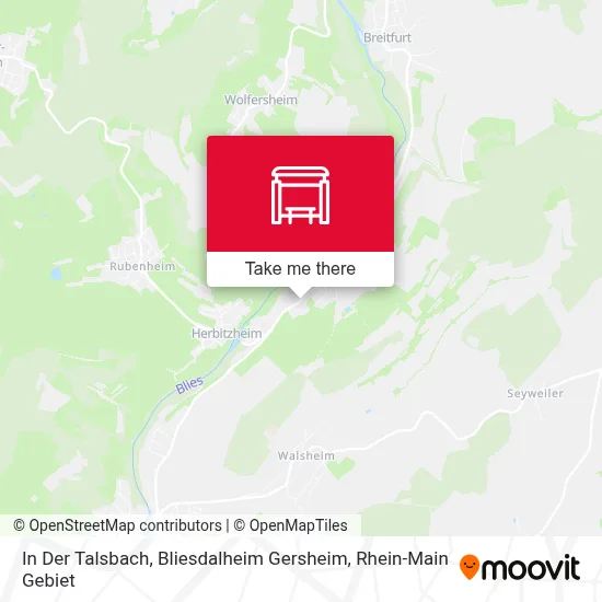 In Der Talsbach, Bliesdalheim Gersheim map