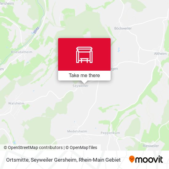 Ortsmitte, Seyweiler Gersheim map