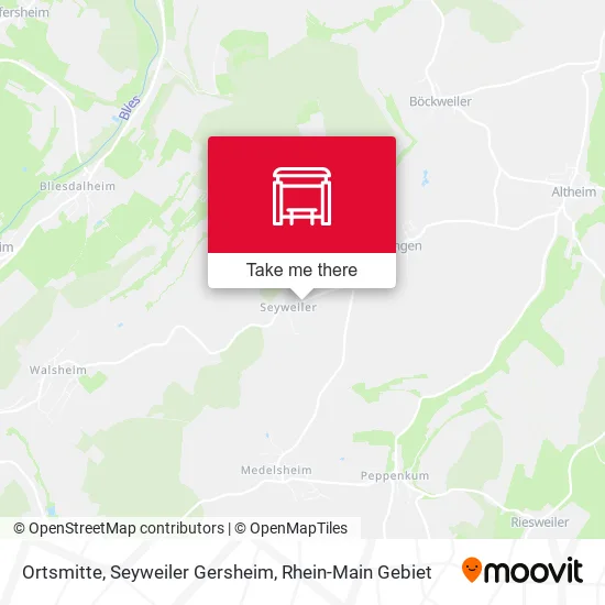 Карта Ortsmitte, Seyweiler Gersheim