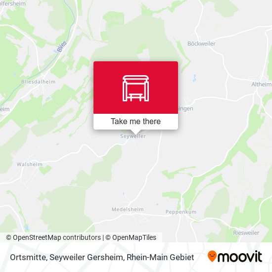 Ortsmitte, Seyweiler Gersheim map