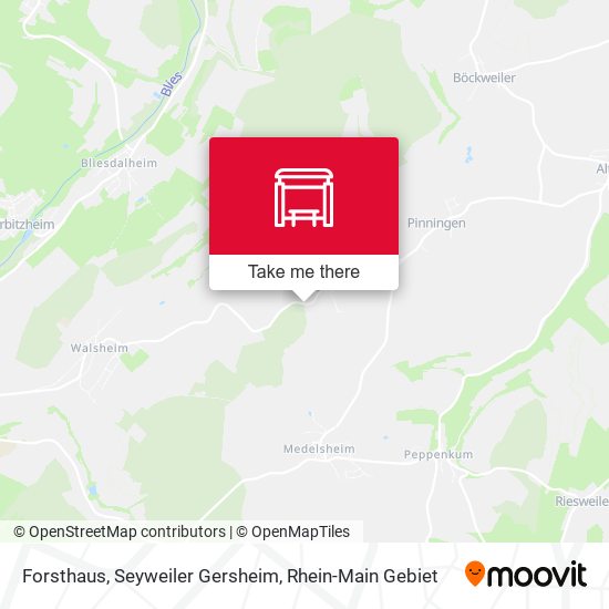 Forsthaus, Seyweiler Gersheim map