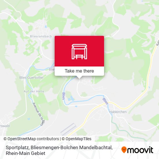 Sportplatz, Bliesmengen-Bolchen Mandelbachtal map