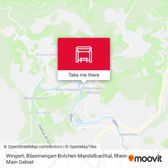 Карта Wingert, Bliesmengen-Bolchen Mandelbachtal