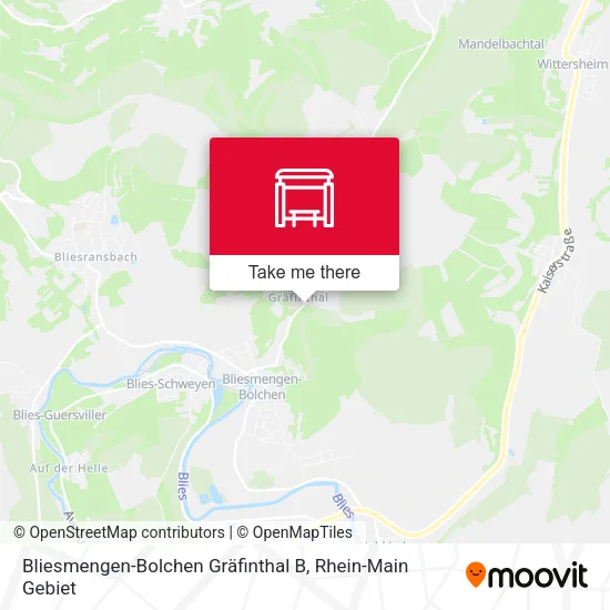 Карта Bliesmengen-Bolchen Gräfinthal B