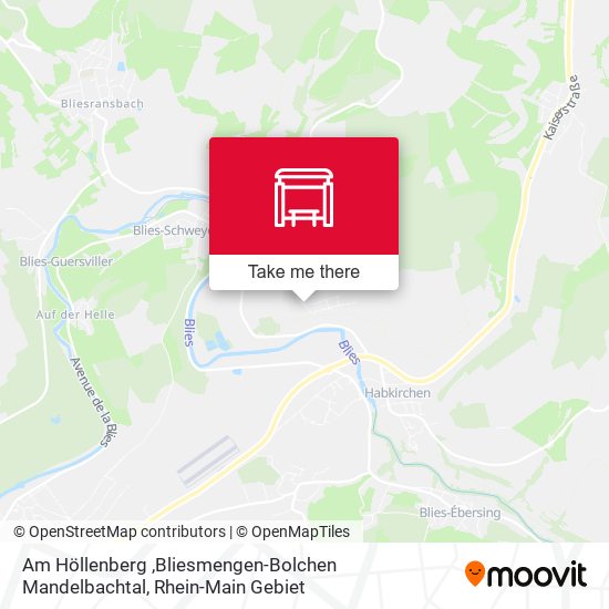 Am Höllenberg ,Bliesmengen-Bolchen Mandelbachtal map