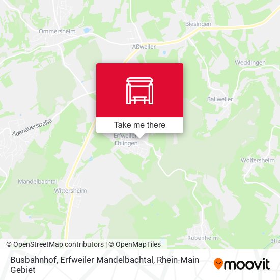 Карта Busbahnhof, Erfweiler Mandelbachtal