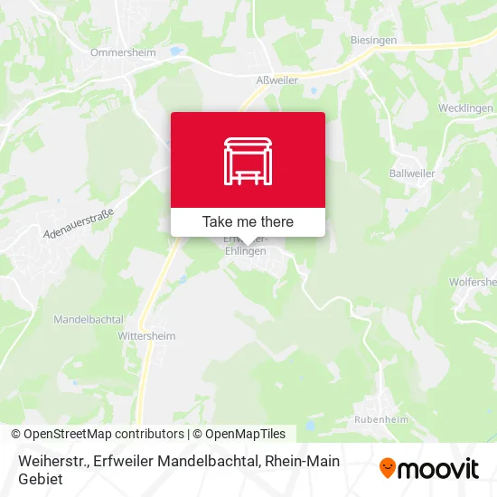 Карта Weiherstr., Erfweiler Mandelbachtal