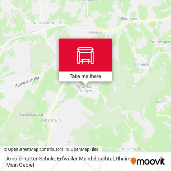 Карта Arnold-Rütter-Schule, Erfweiler Mandelbachtal