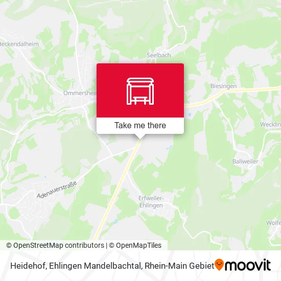 Карта Heidehof, Ehlingen Mandelbachtal