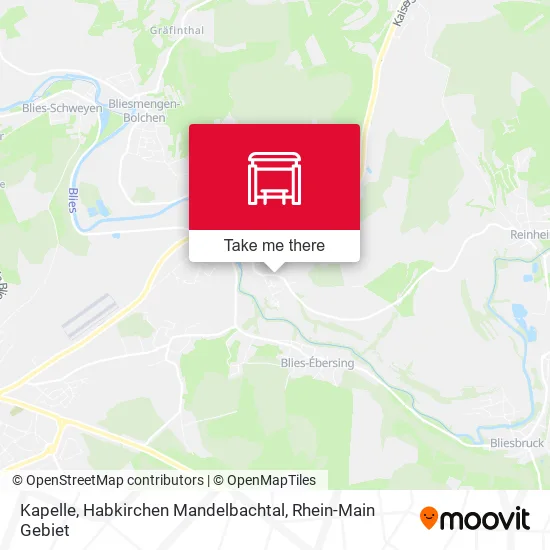 Карта Kapelle, Habkirchen Mandelbachtal