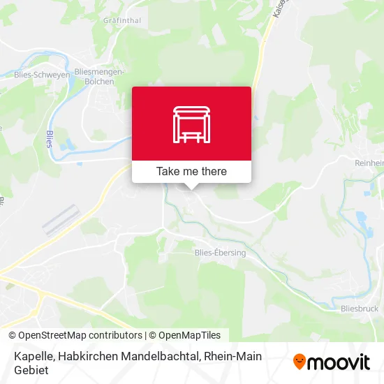 Карта Kapelle, Habkirchen Mandelbachtal