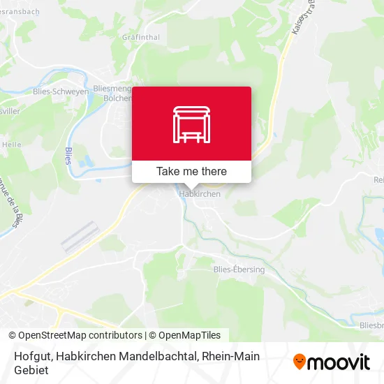 Карта Hofgut, Habkirchen Mandelbachtal