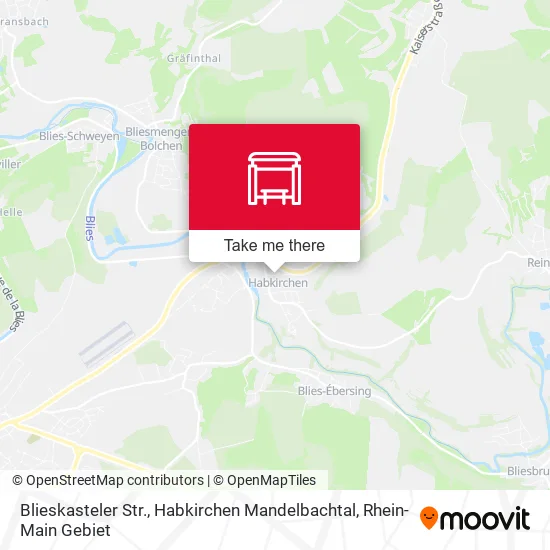 Blieskasteler Str., Habkirchen Mandelbachtal map
