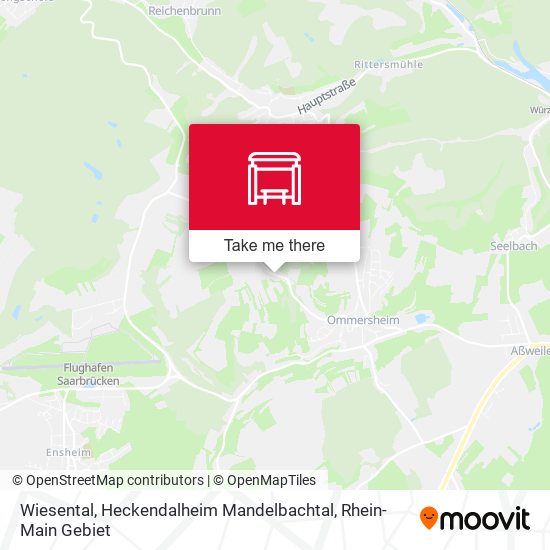 Wiesental, Heckendalheim Mandelbachtal map