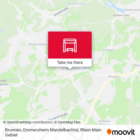 Brunnen, Ommersheim Mandelbachtal map