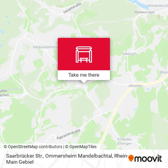 Карта Saarbrücker Str., Ommersheim Mandelbachtal