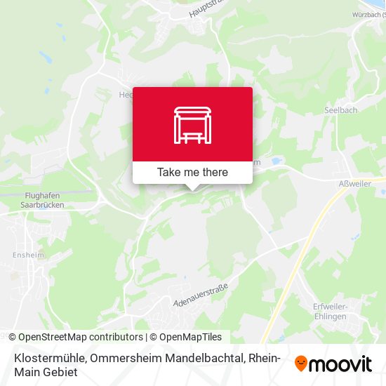 Klostermühle, Ommersheim Mandelbachtal map