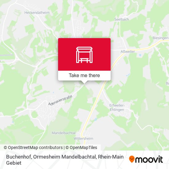 Buchenhof, Ormesheim Mandelbachtal map
