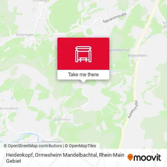 Карта Heidenkopf, Ormesheim Mandelbachtal