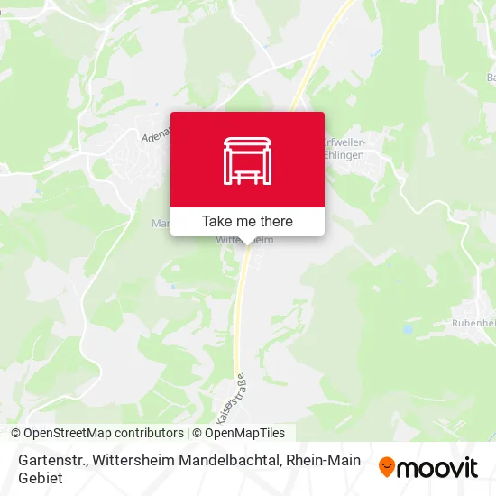 Карта Gartenstr., Wittersheim Mandelbachtal