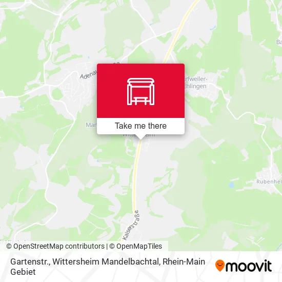 Карта Gartenstr., Wittersheim Mandelbachtal