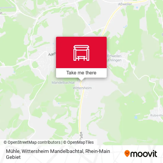 Карта Mühle, Wittersheim Mandelbachtal