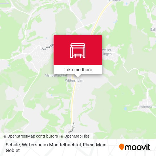 Schule, Wittersheim Mandelbachtal map