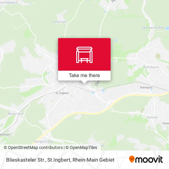 Карта Blieskasteler Str., St.Ingbert