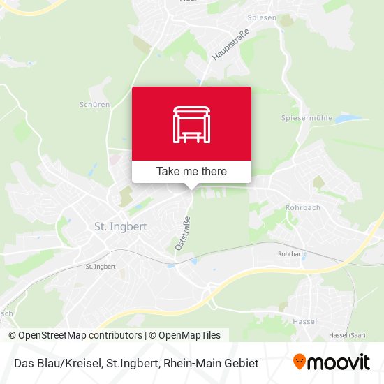 Das Blau/Kreisel, St.Ingbert map